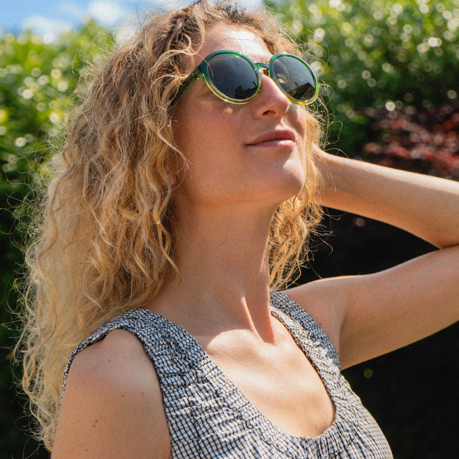 Sunglasses Diva - green fade