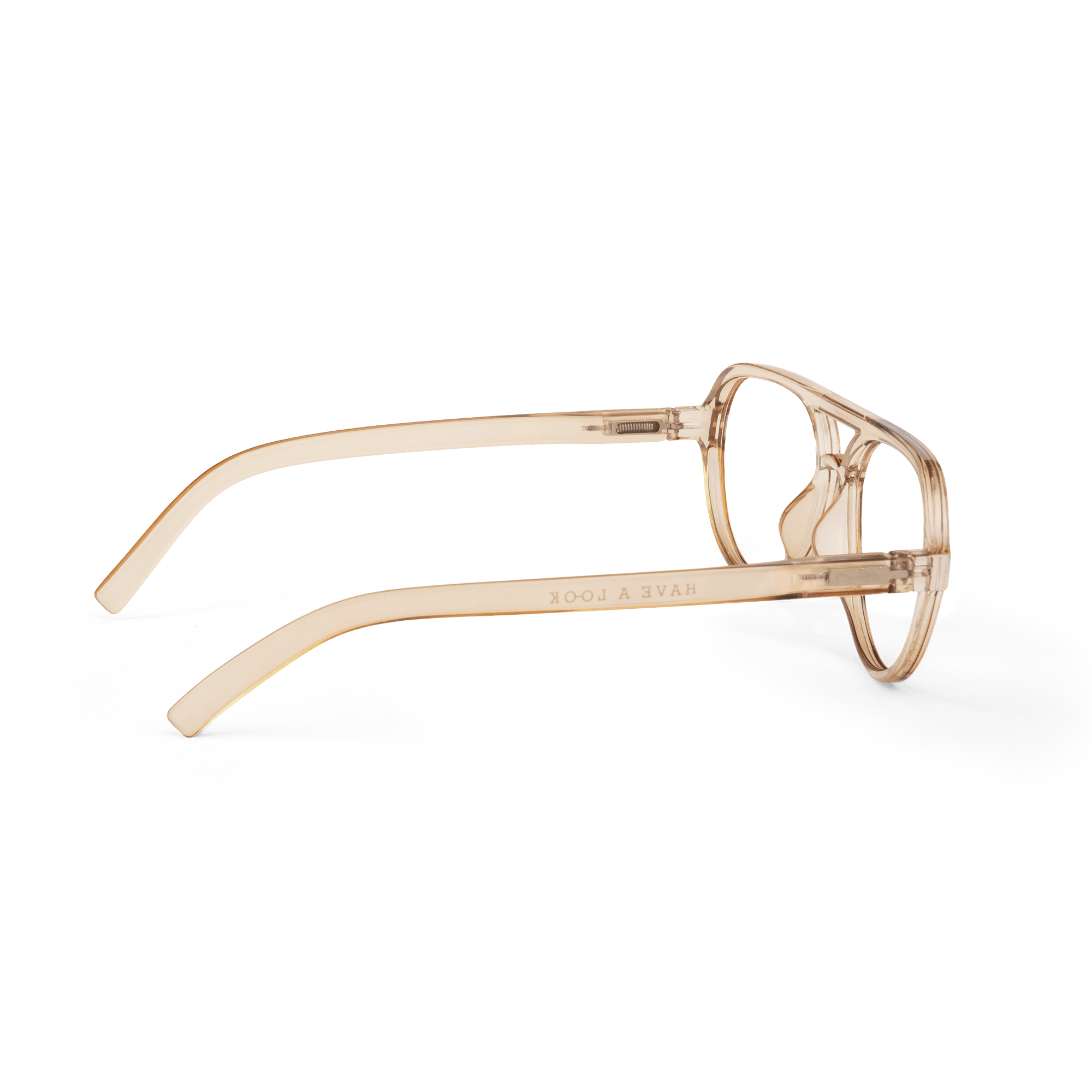 Clear lens glasses Avi - amber