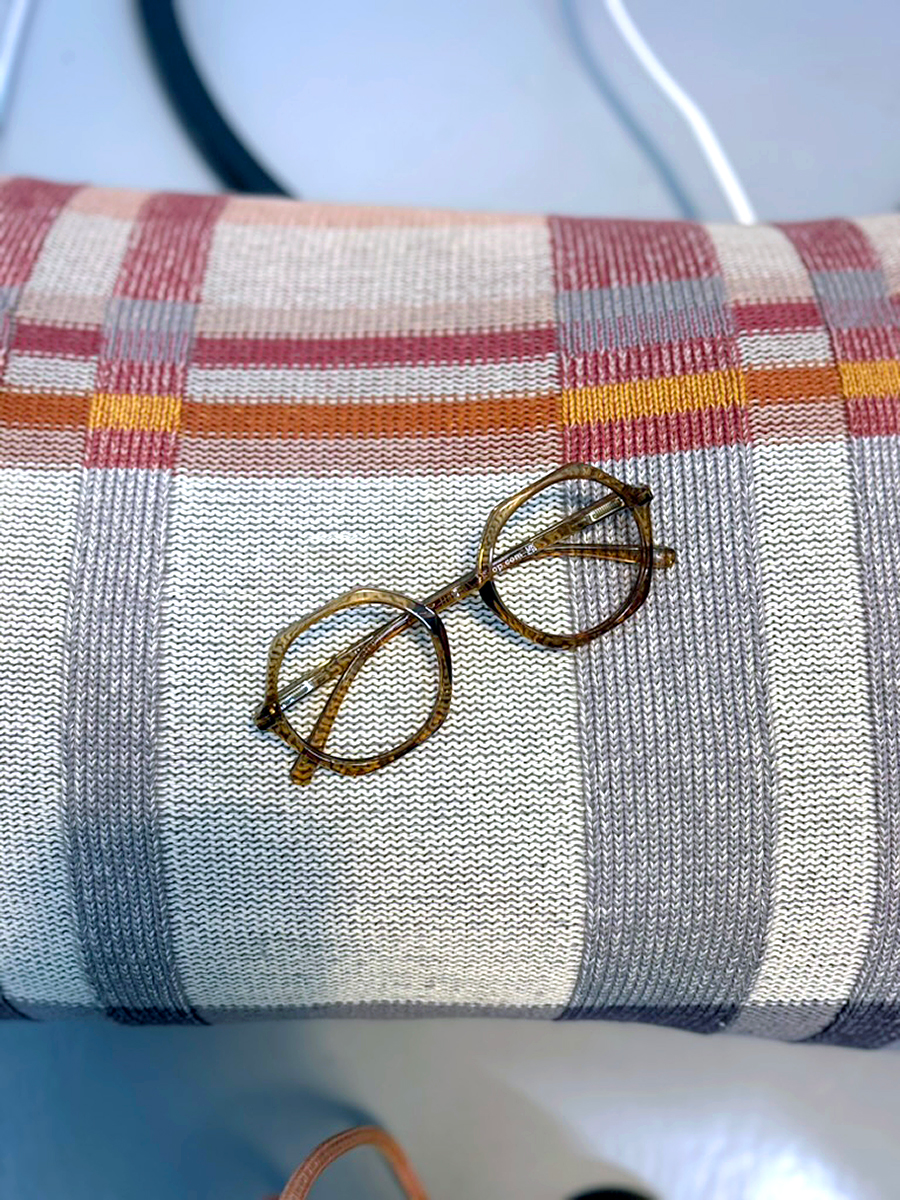 Minus glasses Edgy - olive brown