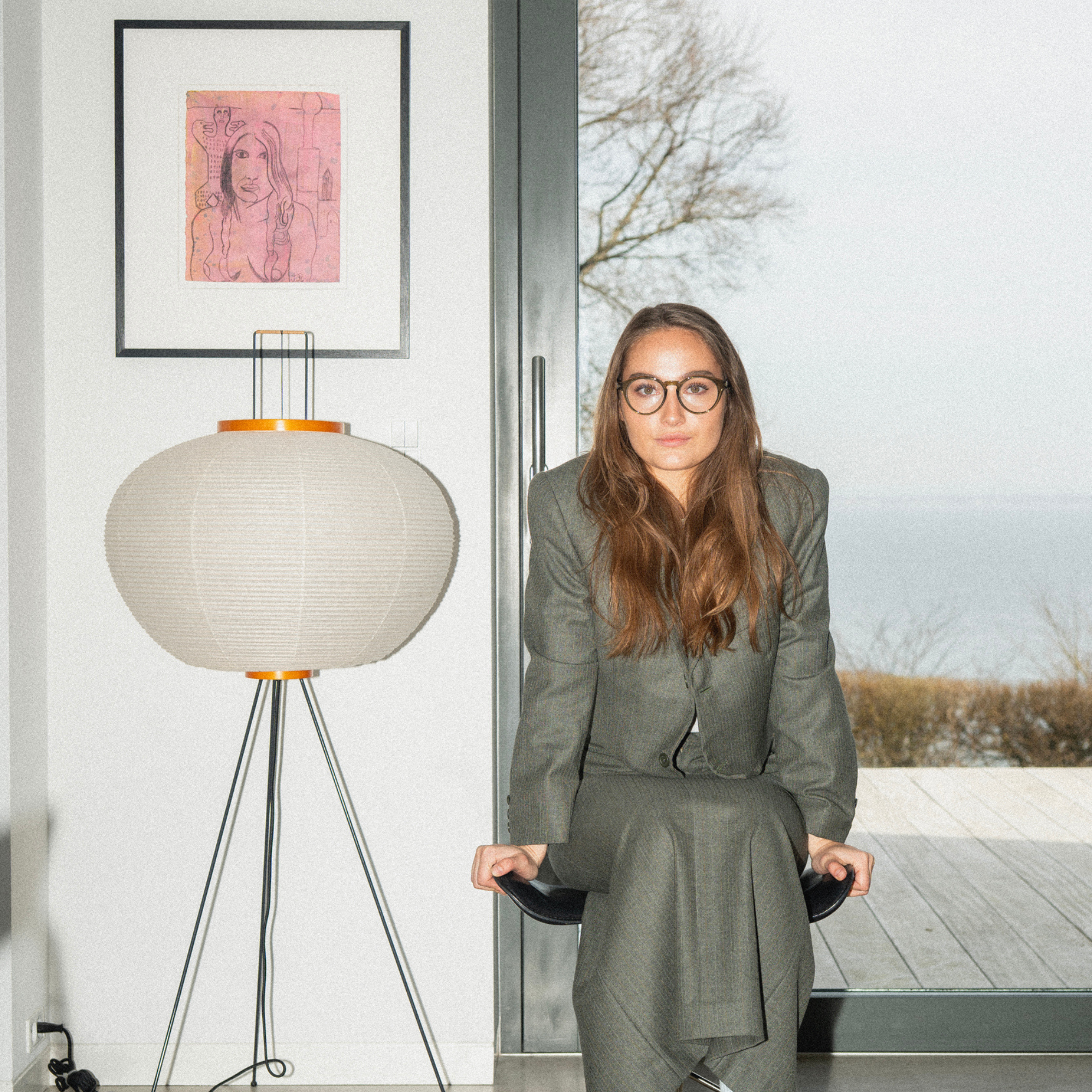 Clear lens glasses Casual - olive brown