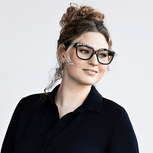 Clear lens glasses Mood - black