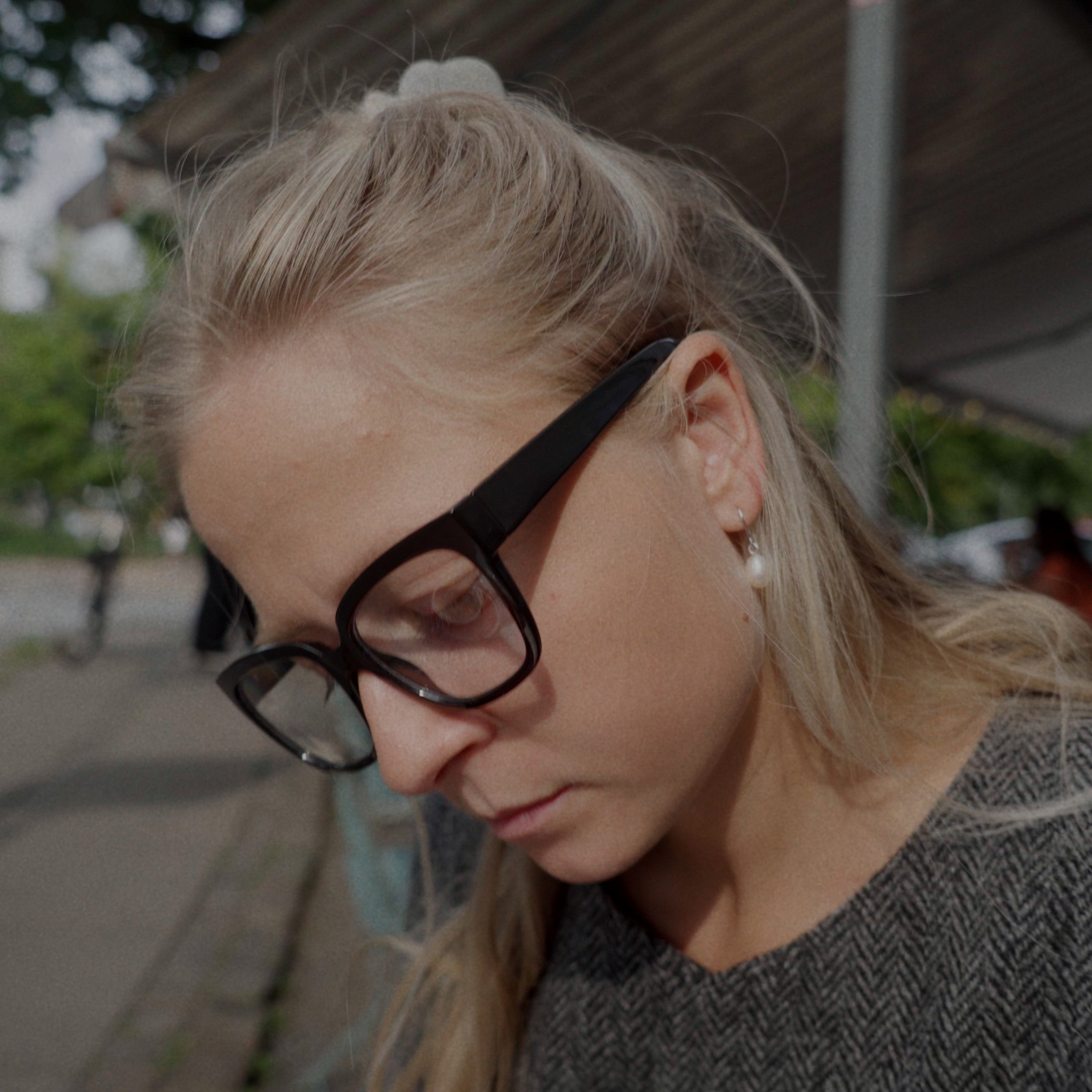 Clear lens glasses Mood - black