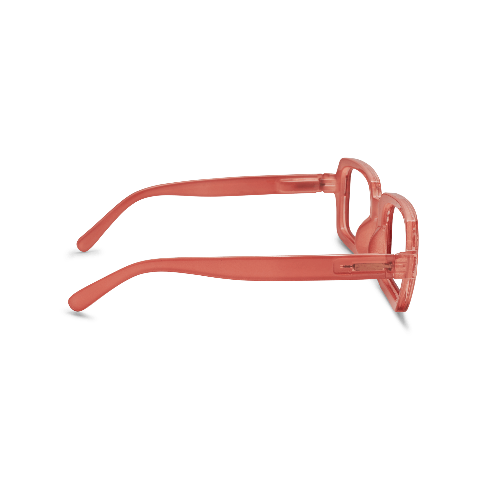 Clear lens glasses Square - coral