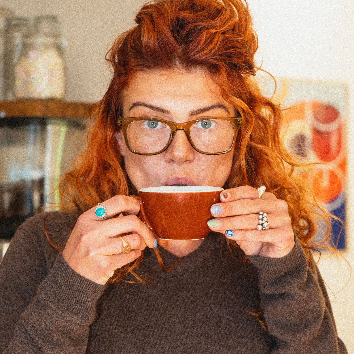 Reading glasses Type B - moss