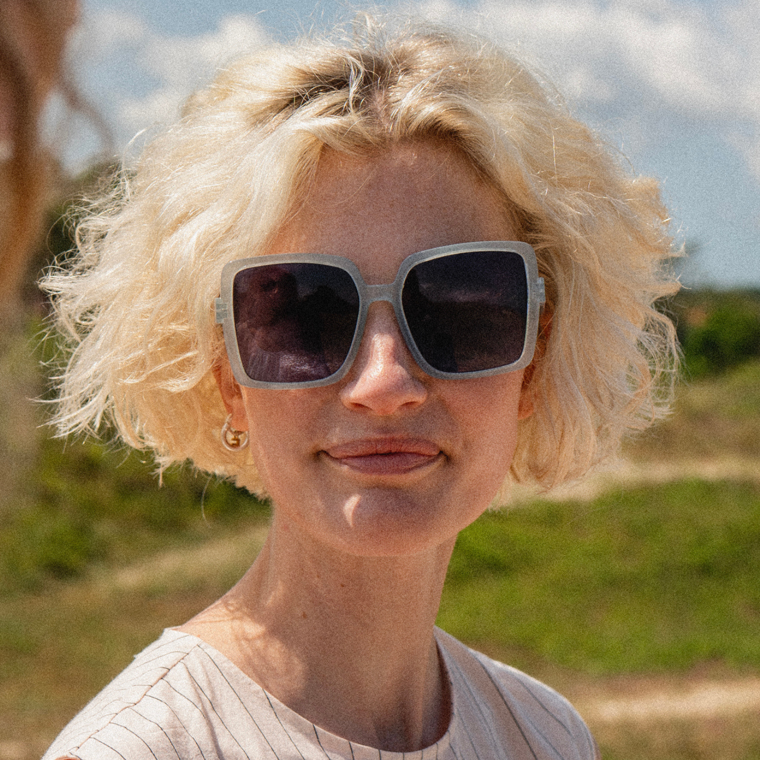 Sunglasses Square XL - dove blue