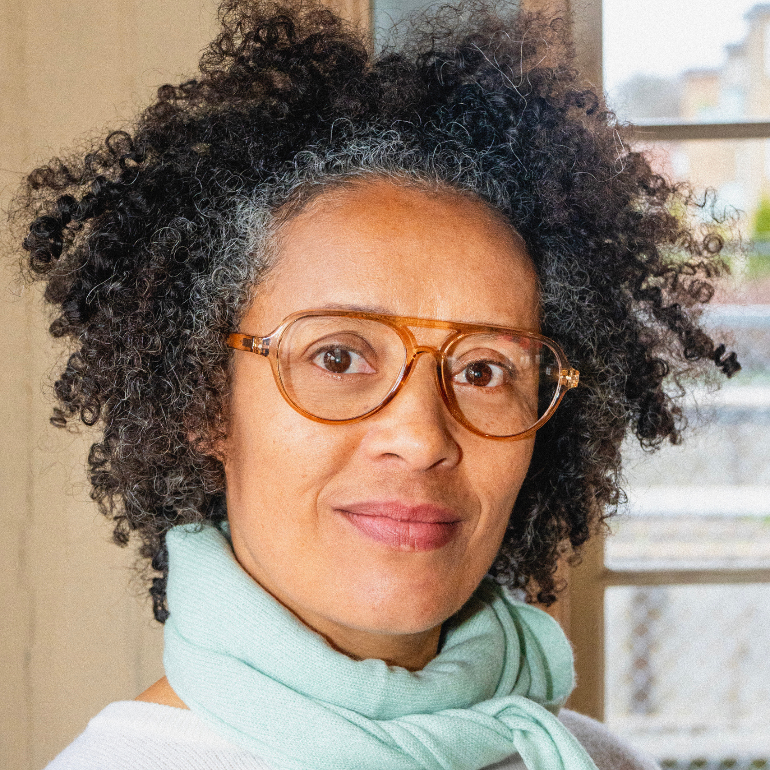 Clear lens glasses Avi - amber