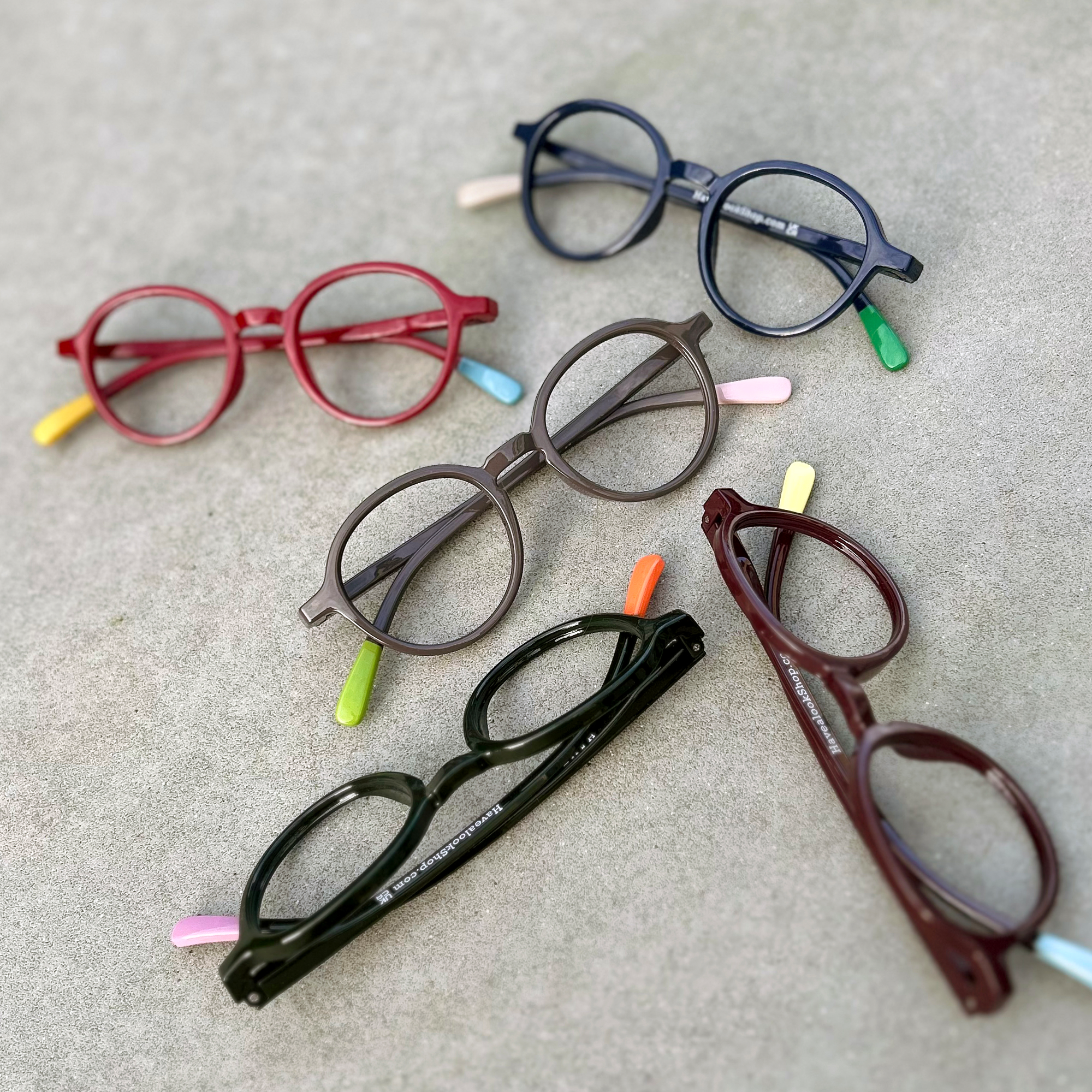 Clear lens glasses Circle Slim - navy