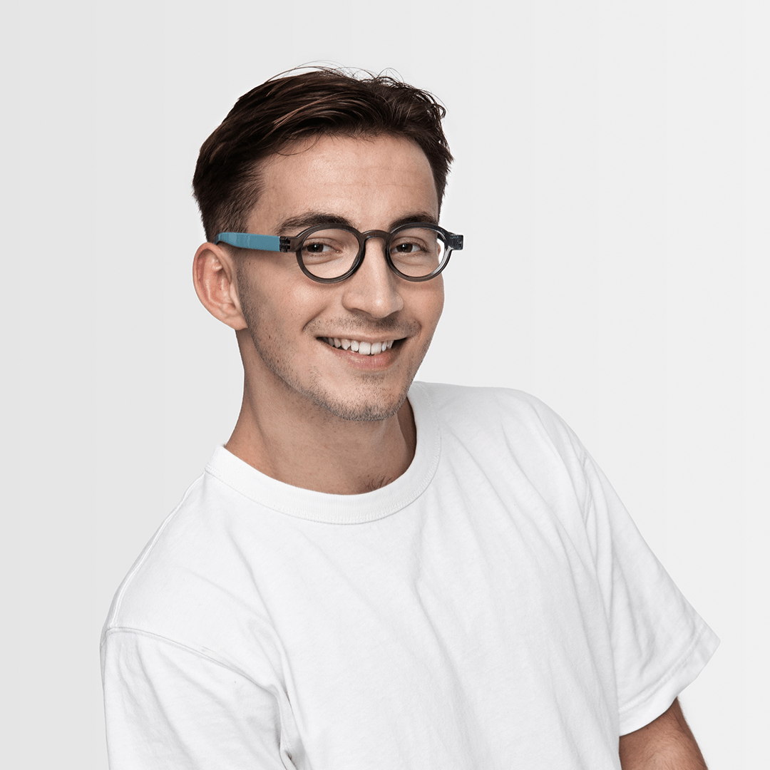 Reading glasses Circle Twist - grey/blue