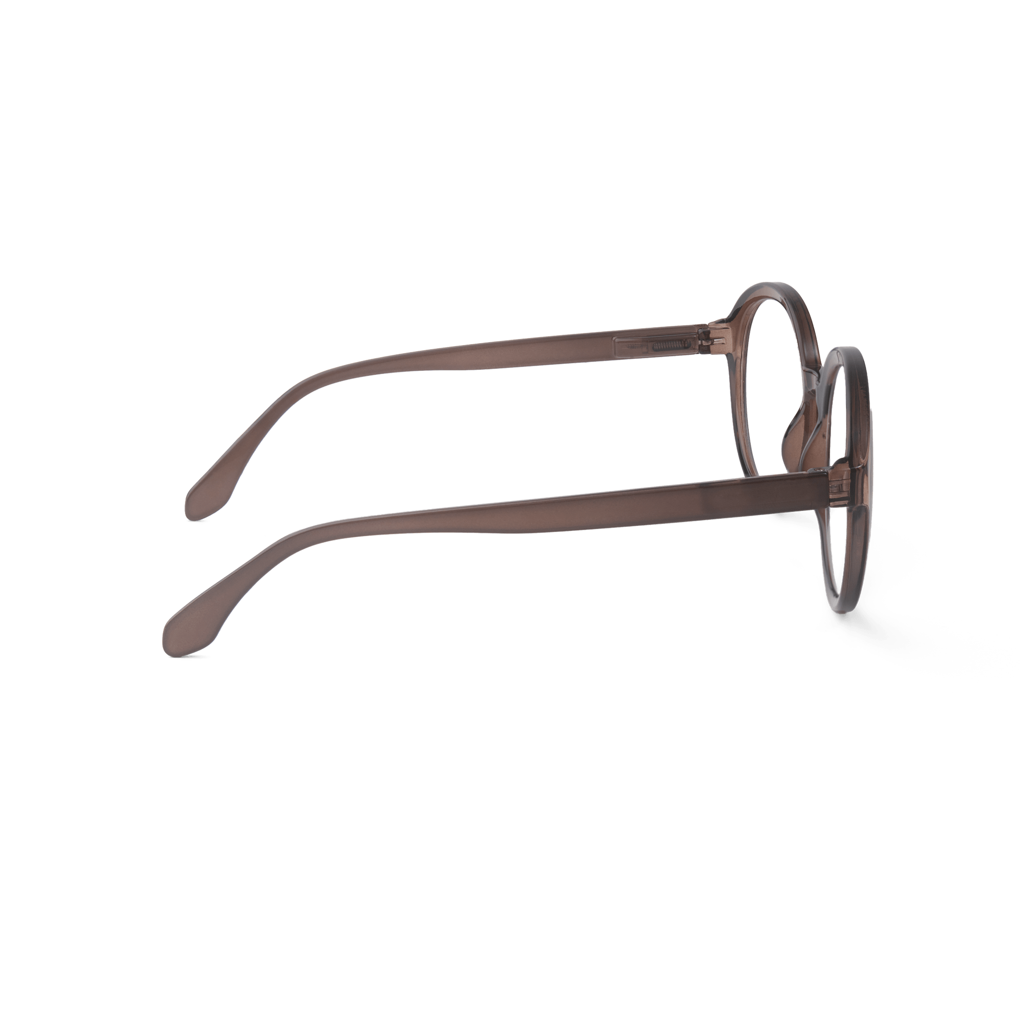 Clear lens glasses Diva - coffee