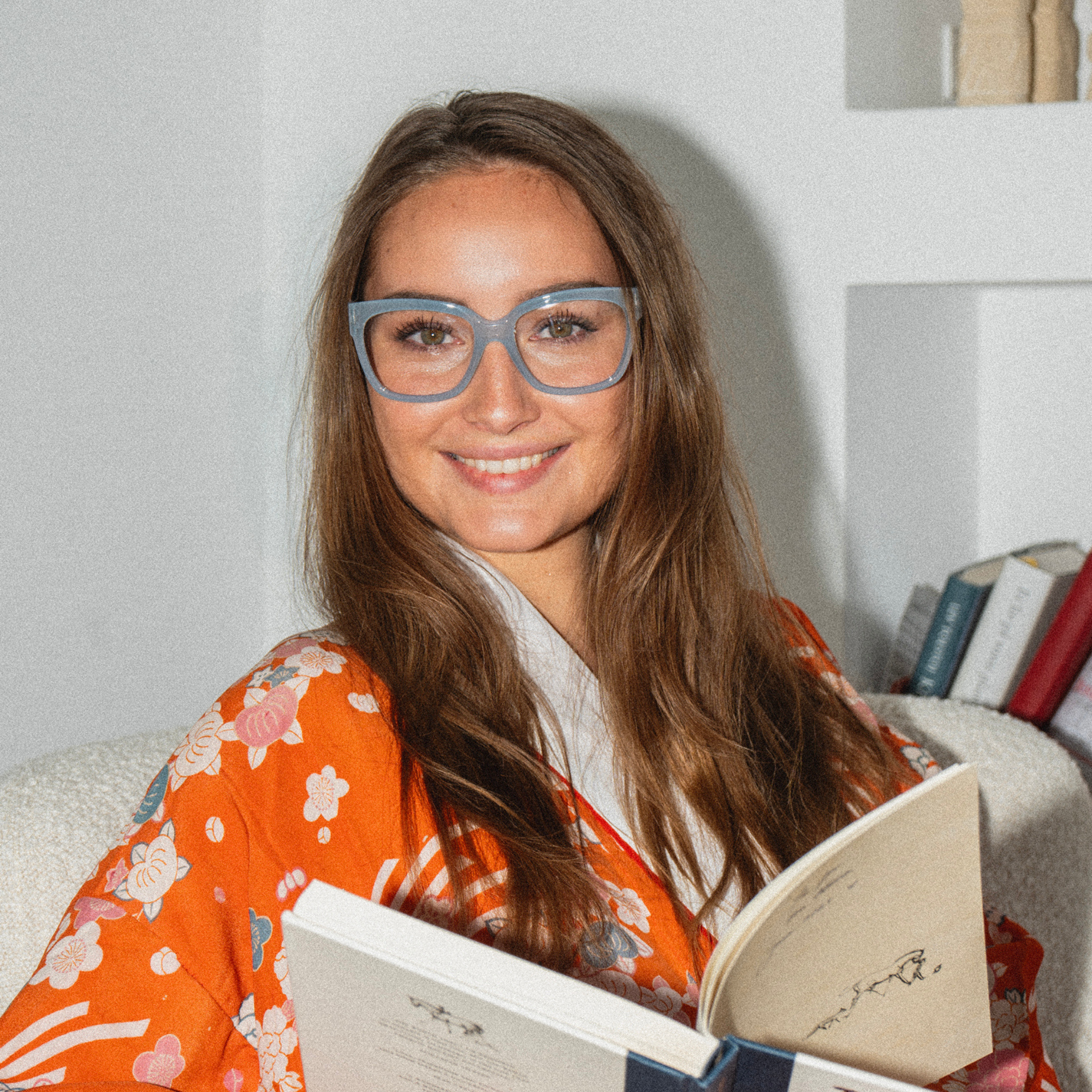 Clear lens glasses Mood - dove blue